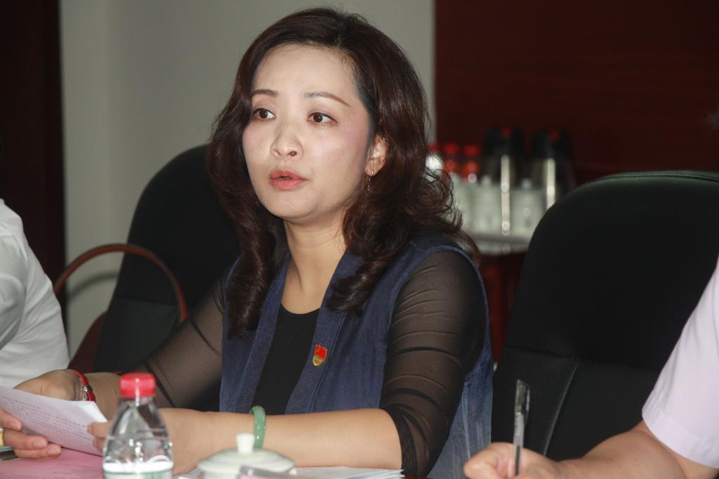 第四工作指导组组长周艳华发言